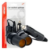 slomart AMiO razdelilnik avto vžigalnika 12V/24V