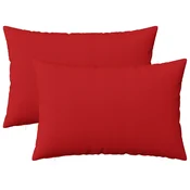 vidaXL Prevleka za blazino 2 kos HEERLEN Rdeča 30 x 50 cm Blago