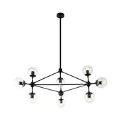 Open Design OR80094 - Stropni lestenec na drogu BAO 10xE27/8W/230V črna
