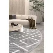 Conceptum Hypnose Tepih Vetrina 3605, O100 cm, Sivo-beli