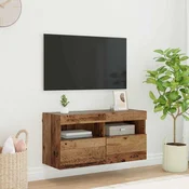 TV zidni ormar Staro drvo 80 x 30 x 40 cm Konstruirano drvo