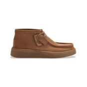 Clarks za moške. 26184609 Torview Hi Usnjeni čevlji rjave barve (42.5), Rjava, Ravna stran, Čipke, Priložnostno