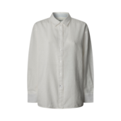 Pepe Jeans za ženske. PL304993 Srajca Chipper bela (XS), Priložnostno, Lan, Dolg rokav