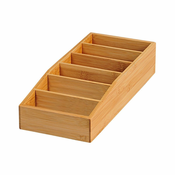 Kesper 70822 Univerzalni organizator bambus 6predalov, 15 x 7 x 35 cm