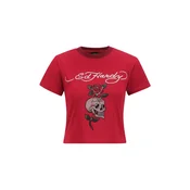 Ed Hardy Majica rdeča / bela