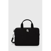 Torba za laptop Karl Lagerfeld boja: crna