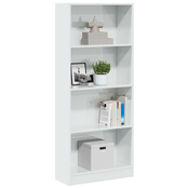 Regal za knjige sjajni bijeli 60x24x143 cm konstruirano drvo
