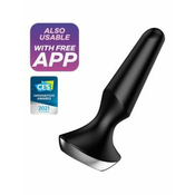 Vibracijski analni čep Satisfyer Plug-ilicious 2, črn