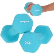 shumee 2x2kg uteži za vaje - neoprenske uteži