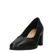 CLARKS Čevlji s peto Freva, črna