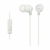 Sony MDR-EX15AP, Žičano, 8 - 22000 Hz, Pozivi/glazba, 3 g, Slušalice, Bijelo
