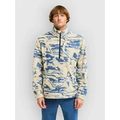 Billabong Boundary Mock Neck Half-Zip Fleece Sweater sand khaki