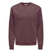 Only & Sons Majica temno rdeča