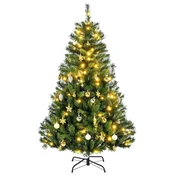 Homestar Umetno božično drevo 95x95x150 cm zeleno z okraski