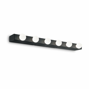 Ideal Lux - Stenska svetilka PRIVE 6xE14/40W/230V črna