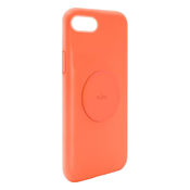 PURO PURO, Školjka za Apple Iphone 6 / 7 / 8 / Se / Se 2022 Silikonska serija Icon s kovinsko ploŽo, Oranžna, (21373160)