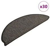 Samoljepljivi otiraci za stepenice 30 kom 65x21x4 cm antracit