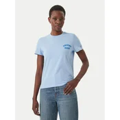 Tommy Jeans Majica Bubble Logo DW0DW22310 Svetlo modra Regular Fit