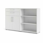 Bijela modularna biblioteka 178x113 cm Prima – Tvilum