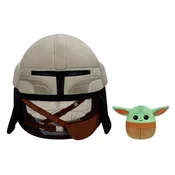 SQUISHMALLOWS Star Wars Mandalorian 30 cm in Grogu 9 cm