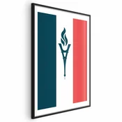 shumee Plakat - Francoska zastava s svečo