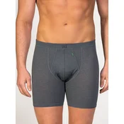 zd ZERO DEFECTS Boksarice Cyclist Egyptian cotton temno siva