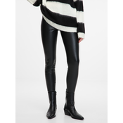 Black womens patterned leggings ORSAY - Womens