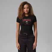Nike Jordan Brooklyn Womens Crop T-Shirt - Black