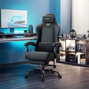 Songmics Gaming stol 70x70x1235 cm Črn