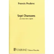 POULENC:SEPT CHANSONS SATB