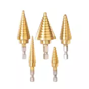 Total One-Stop Tools 5-delni set stopenjskih svedrov HSS 4341 INDUSTRIAL (TACSD2051)