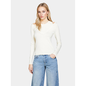 Sisley Džemper 1B7YM104G Écru Slim Fit
