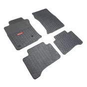 Rubber car mats Toyota Landcruiser J120 2002-2009 (grey, grey edging)