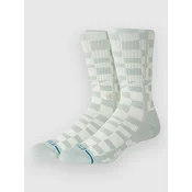 Stance Wave Check Crew Socks paleblue