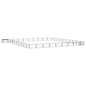 Ograda za pse s 40 panela crna 100 x 50 cm čelik obložen prahom