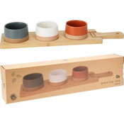 EXCELLENT Komplet skled KO-210000970 snack serving tray with cutting board 4 pcs