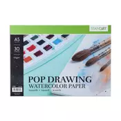 Pop drawing, akvarel blok, 135g, 30 lista, A5 ( 617052 )