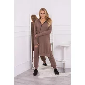 Set of sweatshirt with longer mocha side