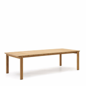 Vrtna jedilna miza iz hrastovega lesa 102x220 cm Icaro - Kave Home
