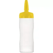 ARAVEN stiskalna plastenka, LDPE, o: 70 mm, 193 mm, prostornina: 0,35 L, rumena