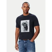 BOSS Majica 50571288 Mornarsko modra Regular Fit
