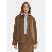 MAX&Co. Usnjena jakna Stallo 2526446011200 Rjava Loose Fit