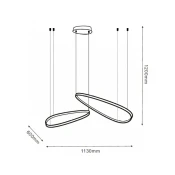 SOLEA 17 LUSTER 48W 3000/4000/6000K CRNA