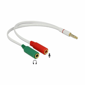 Delock adapter AVDIO Jack 3,5M 4-pin-2x 3,5Ž 20cm CTIA 65447