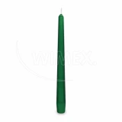 WIMEX s.r.o. Stožčasta sveča temno zelene barve O23 x 245 mm [10 kosov]