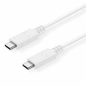 C-Tech USB 3.2, Type-C (CM/CM), PD 100W, 20Gbps, 2m, bela