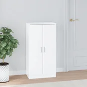 Ormaric za cipele sjajni bijeli 55x35x108 cm konstruirano drvo