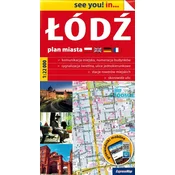 Łódź 1:22.000. Zemljevid/načrt mesta. Izdaja 2024.