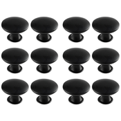 INF Ročaji za omare, ročaji za predale, gumbi z vijaki 12 paketov Black, (21277751)