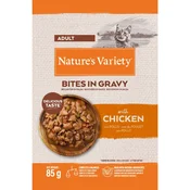 Natures Variety Bites in Gravy Cat Adult piščanec v omaki, vrečka - 85 g 85 g